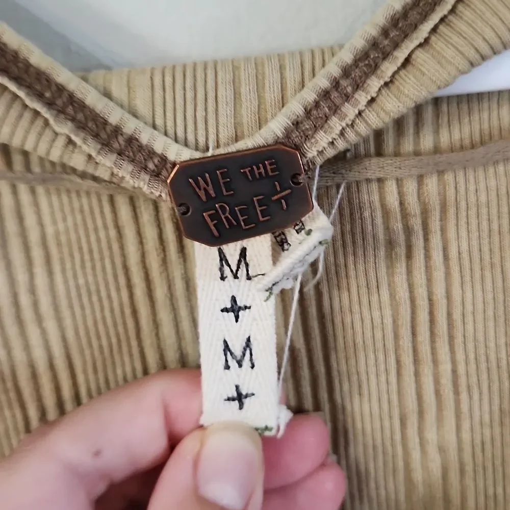 Free people medium top we the free henley - Picture 2 of 4